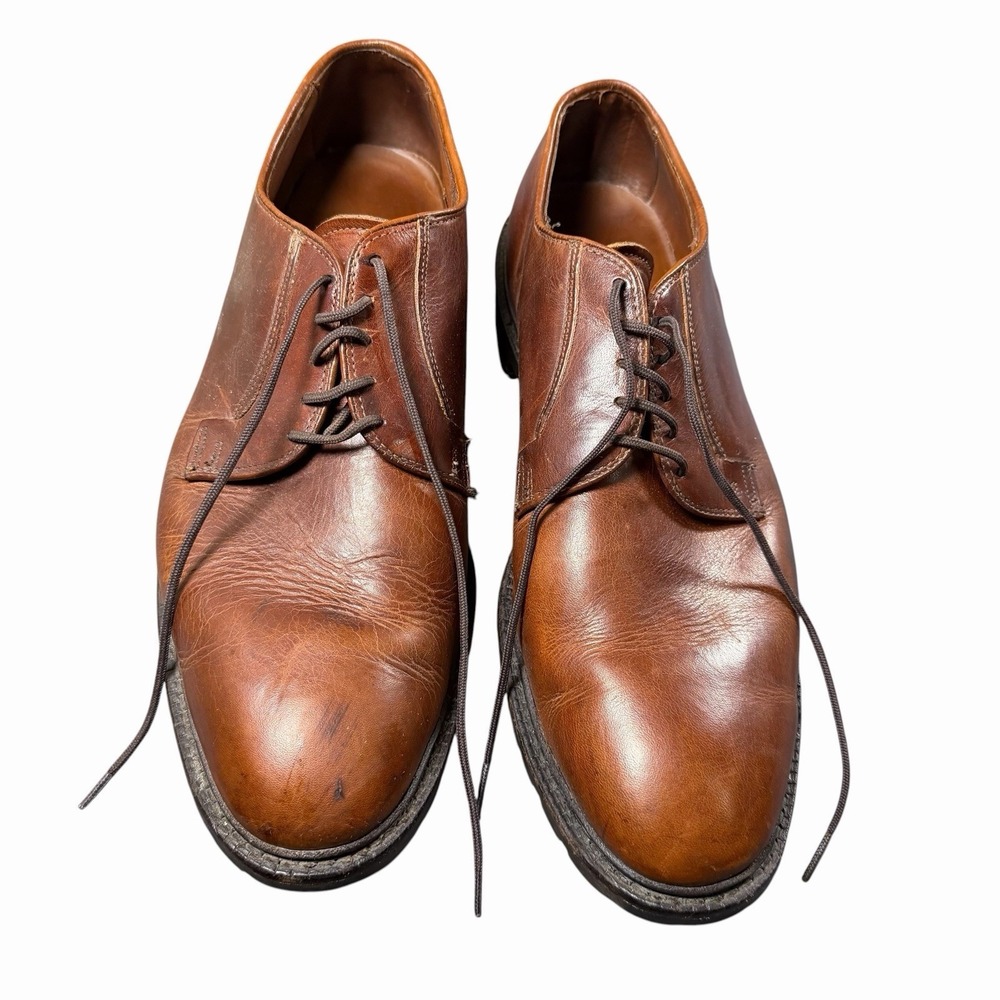 ALLEN EDMONDS BLACK HILLS BROWN GENUINE LEATHER LACE UP SHOES SIZE 13 - Picture 1 of 10